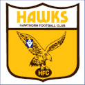 Hawthorn Football club, nicknamed The Hawks (originally the Mayblooms)