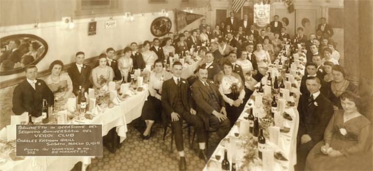 Annual function at the Verdi Club in 1918