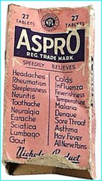 Patent Medicine Miracle Cures Aspro