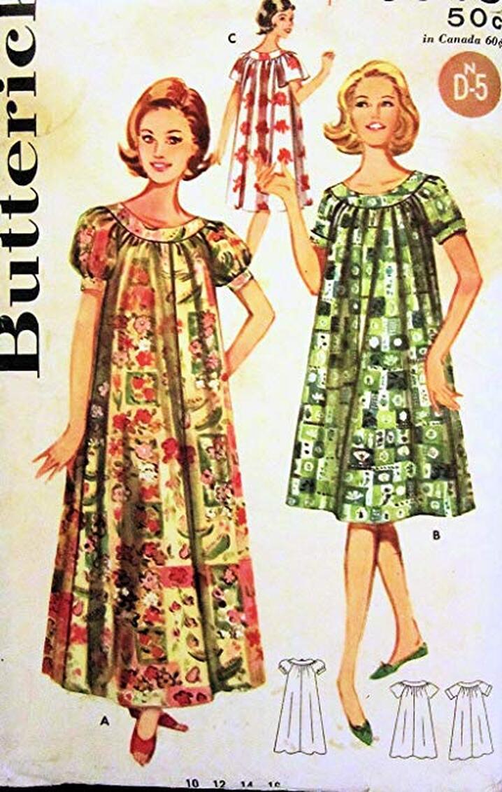 Moo Moo or Muu Muu Dresses from the 1960's