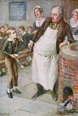 In the workhouse Charles Dickens'  'Oliver Twist'