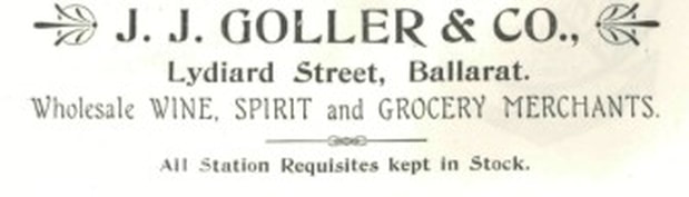 Vintage ads J.J.Goller