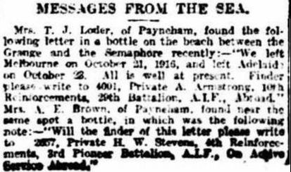Messages from the sea 1916