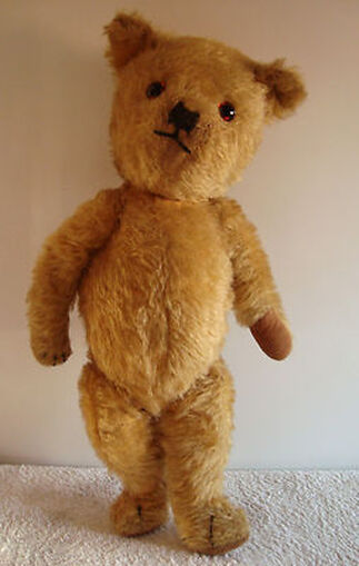 Early teddy bears were covered in tawny coarse mohair fur