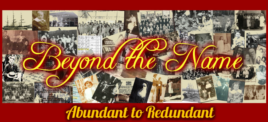 Abundant to redundant- Beyond the Name History & Genealogy