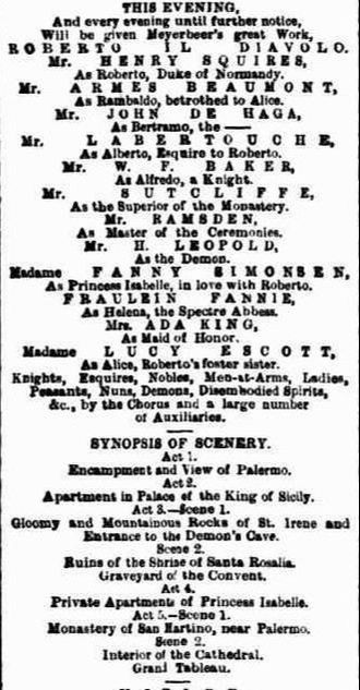 Lyster's Royal Italian & English Opera Co. Oct 1866