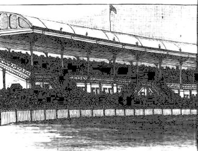 Grandstand MCG 1888 Football