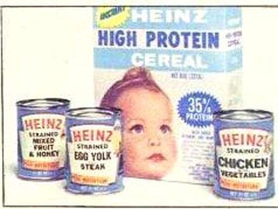 Heinz Baby Food in Tins