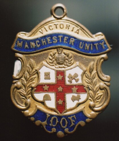 Manchester Unity Independent Order of Oddfellows badge c1860-1900