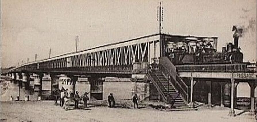 The Bordeaux bridge, Eiffel's first major work.