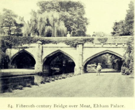 15th century bridge over Moat, Eltham Palace