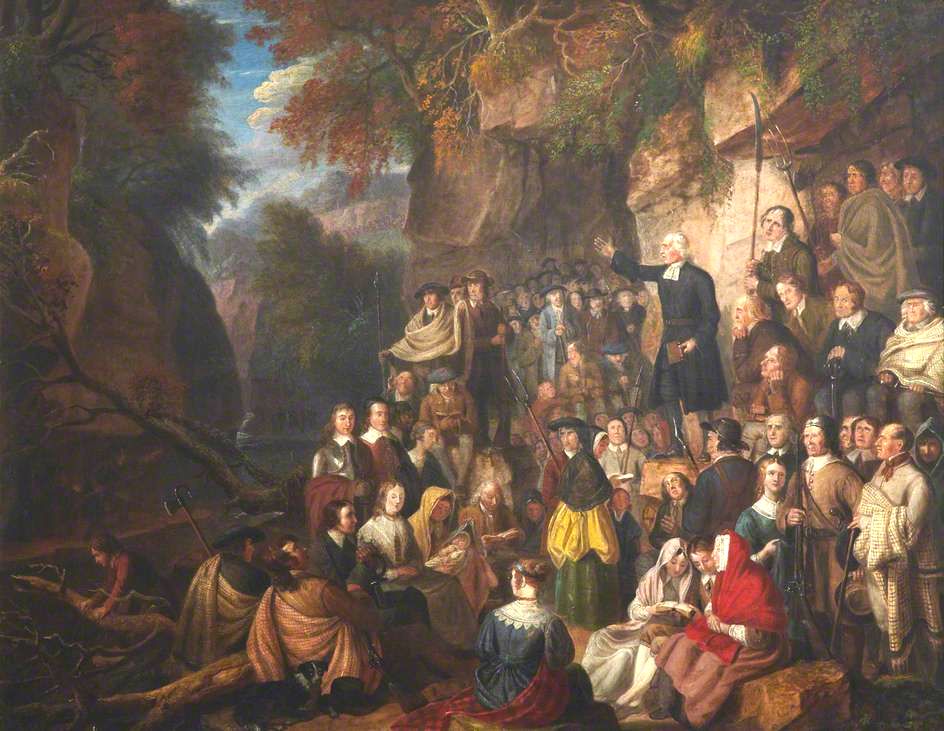 Covenanters in a Glen, painting by Alexander Carse.