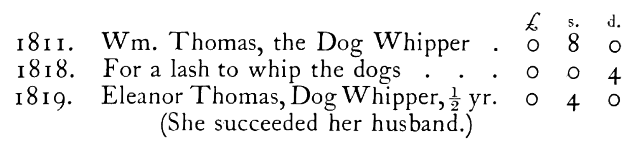 dog whippers 1800's