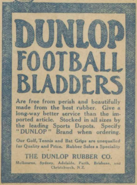 Dunlop Football Baldders 1900's