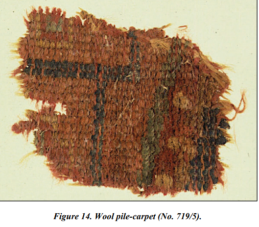 Textiles found in Jericho cave