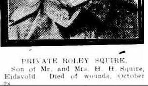 Private Roley Squire, Christmas in the hospitals 1917