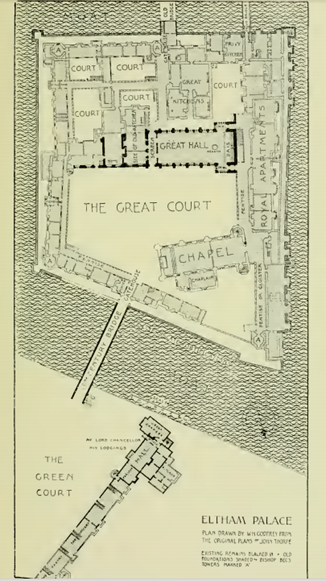 Plan of Eltham Palace