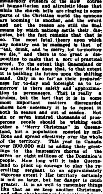 Christmas, Queenslander (Brisbane, Qld.), Saturday 7 December 1912