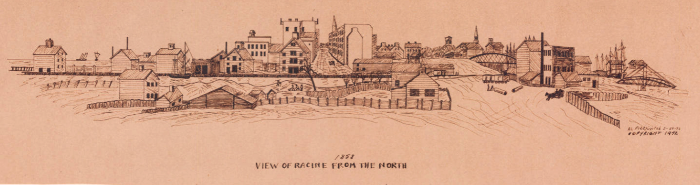 Rancine Wisconsin, 1858