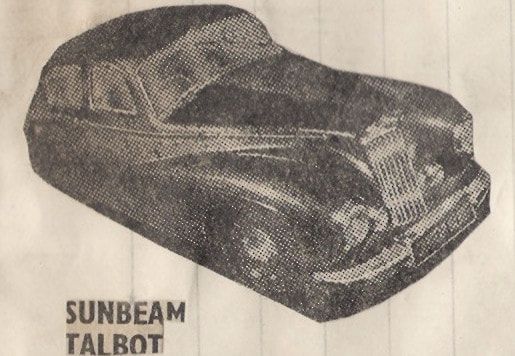 Old cars Sunbeam Talbot