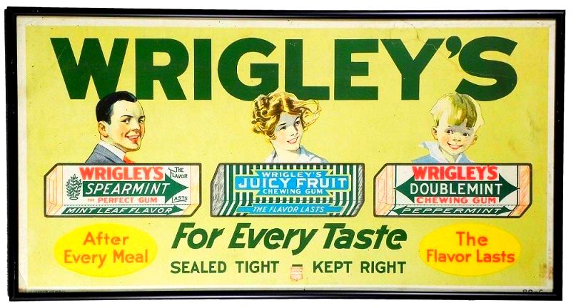 Old Wrigley's gum ad